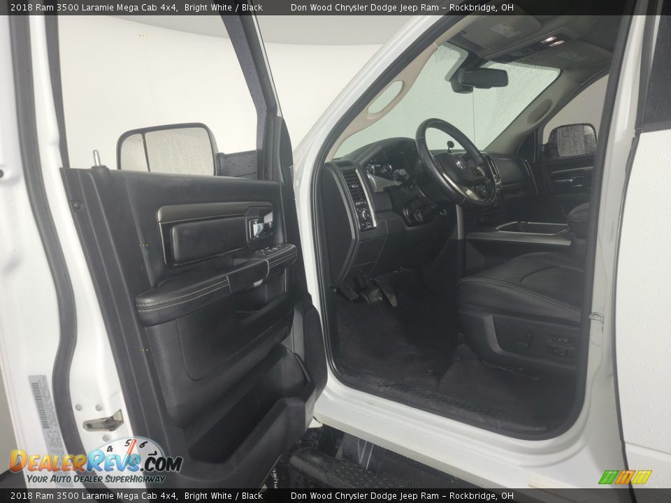 2018 Ram 3500 Laramie Mega Cab 4x4 Bright White / Black Photo #12