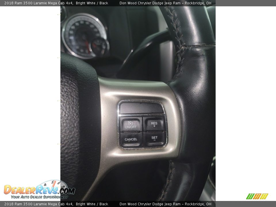 2018 Ram 3500 Laramie Mega Cab 4x4 Bright White / Black Photo #20