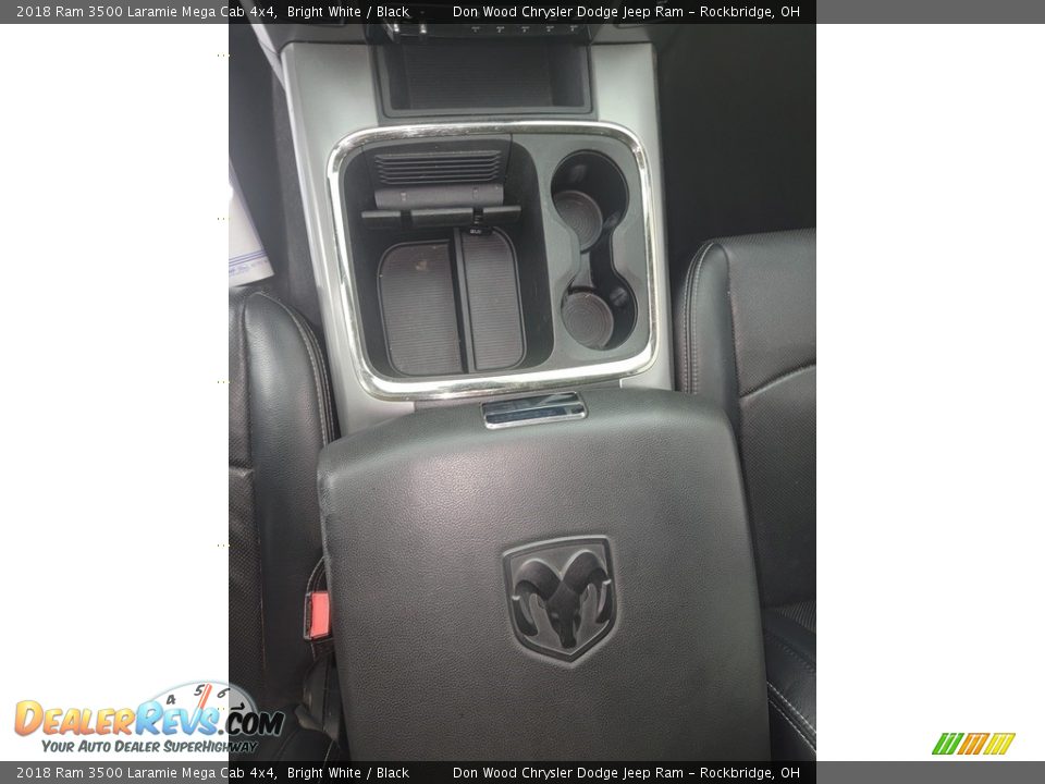 2018 Ram 3500 Laramie Mega Cab 4x4 Bright White / Black Photo #22