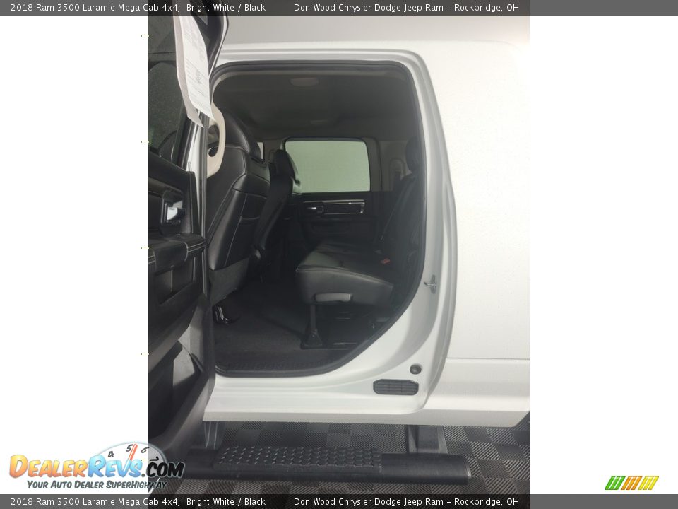 2018 Ram 3500 Laramie Mega Cab 4x4 Bright White / Black Photo #25