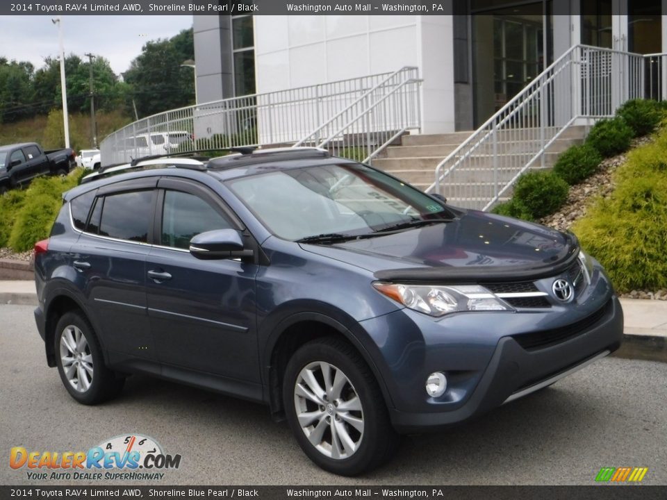 2014 Toyota RAV4 Limited AWD Shoreline Blue Pearl / Black Photo #1