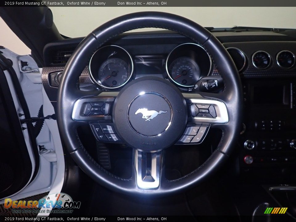 2019 Ford Mustang GT Fastback Oxford White / Ebony Photo #25