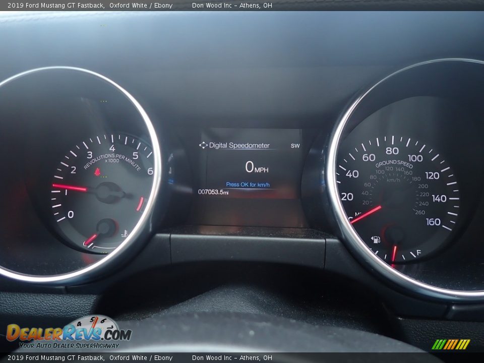 2019 Ford Mustang GT Fastback Oxford White / Ebony Photo #26