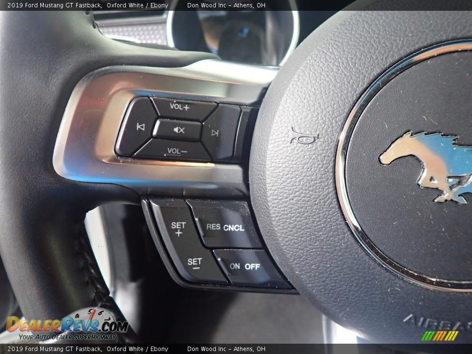 2019 Ford Mustang GT Fastback Oxford White / Ebony Photo #27