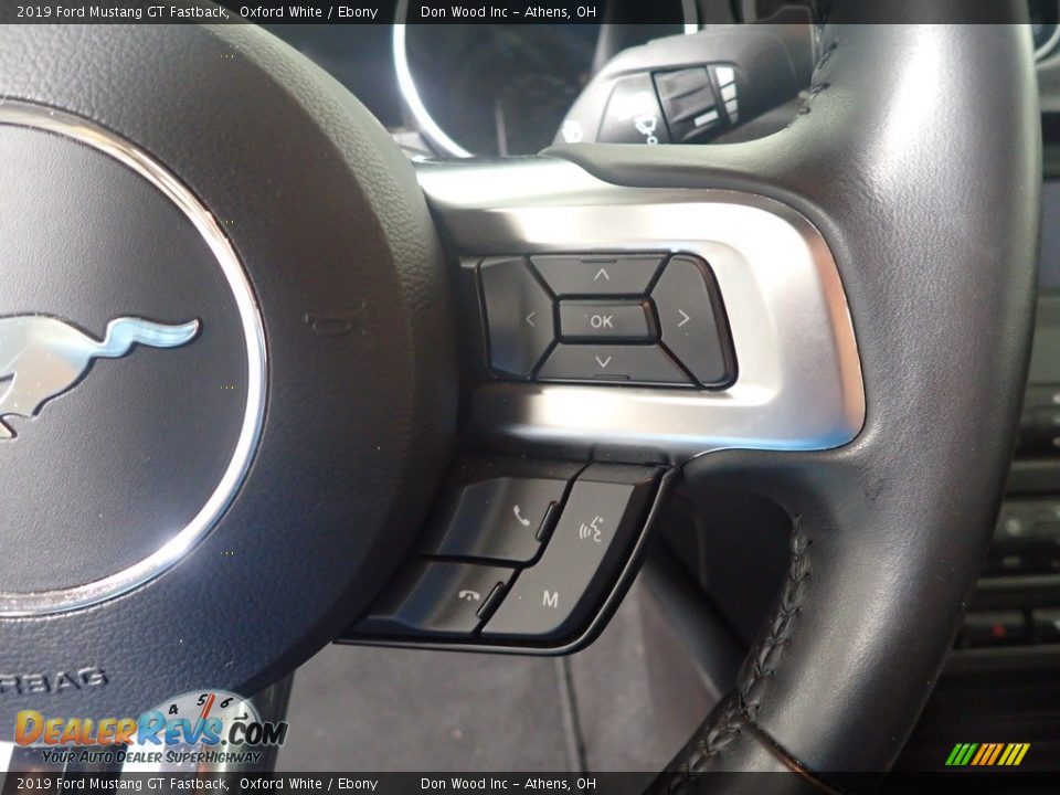 2019 Ford Mustang GT Fastback Oxford White / Ebony Photo #28