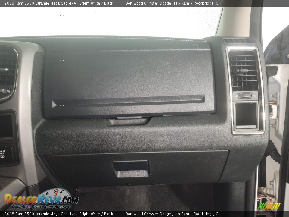 2018 Ram 3500 Laramie Mega Cab 4x4 Bright White / Black Photo #32