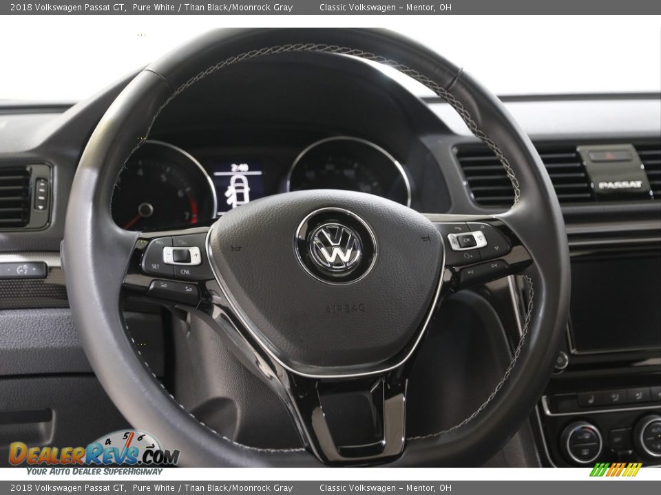 2018 Volkswagen Passat GT Pure White / Titan Black/Moonrock Gray Photo #7