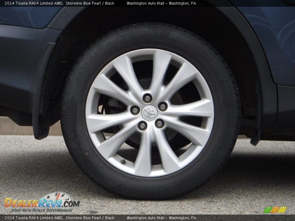 2014 Toyota RAV4 Limited AWD Shoreline Blue Pearl / Black Photo #13