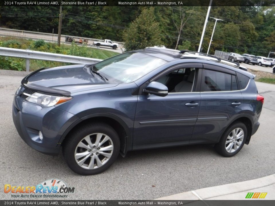 2014 Toyota RAV4 Limited AWD Shoreline Blue Pearl / Black Photo #16