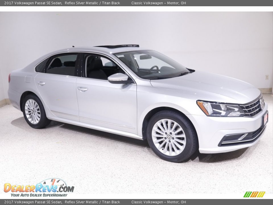 2017 Volkswagen Passat SE Sedan Reflex Silver Metallic / Titan Black Photo #1