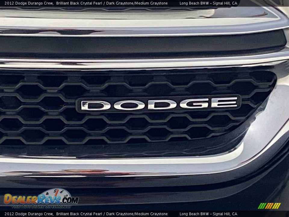 2012 Dodge Durango Crew Brilliant Black Crystal Pearl / Dark Graystone/Medium Graystone Photo #7