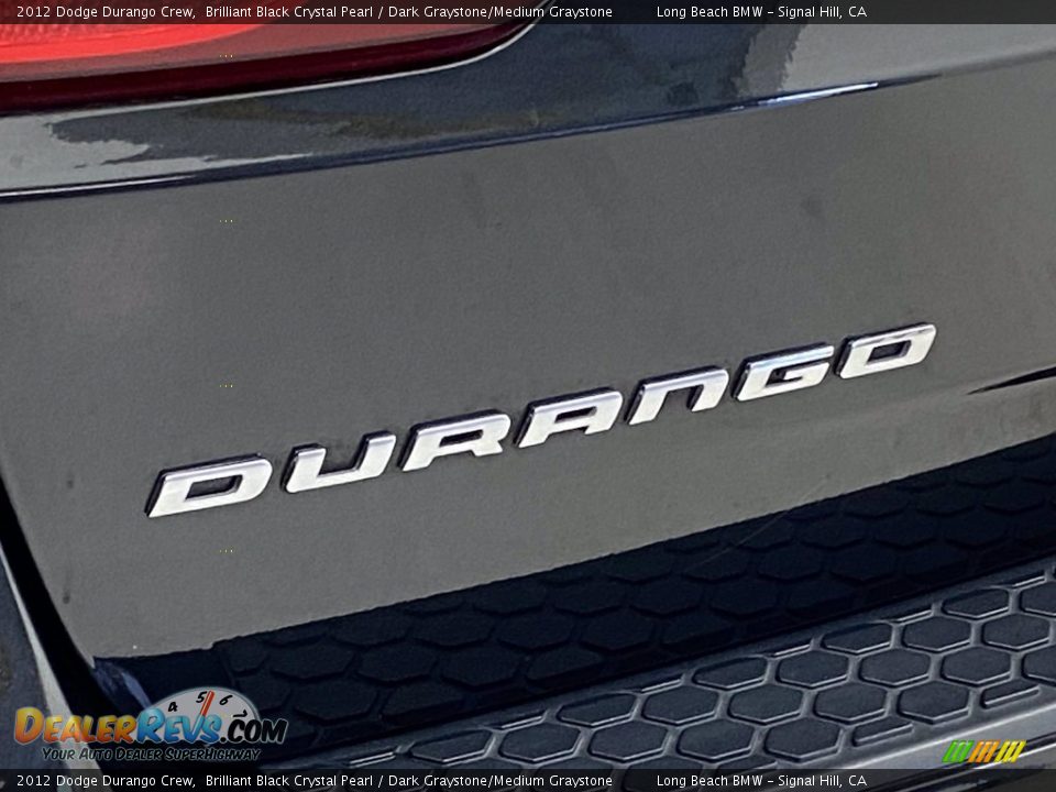 2012 Dodge Durango Crew Brilliant Black Crystal Pearl / Dark Graystone/Medium Graystone Photo #10