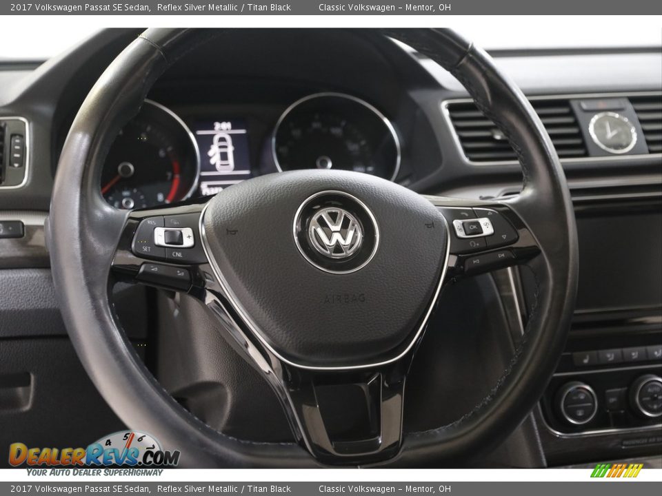 2017 Volkswagen Passat SE Sedan Reflex Silver Metallic / Titan Black Photo #7