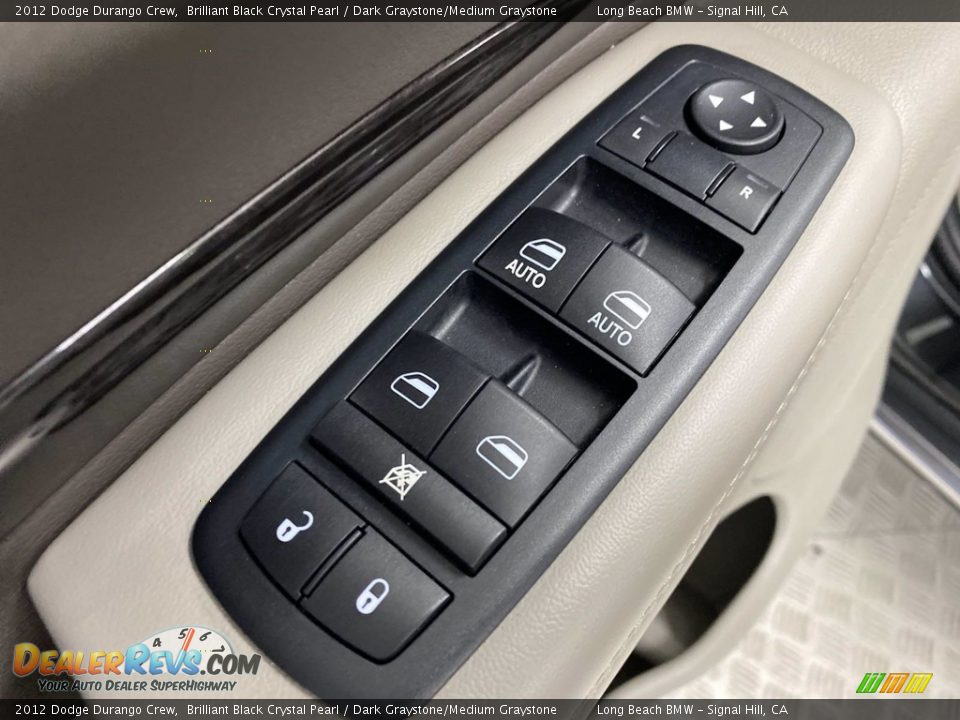 2012 Dodge Durango Crew Brilliant Black Crystal Pearl / Dark Graystone/Medium Graystone Photo #14