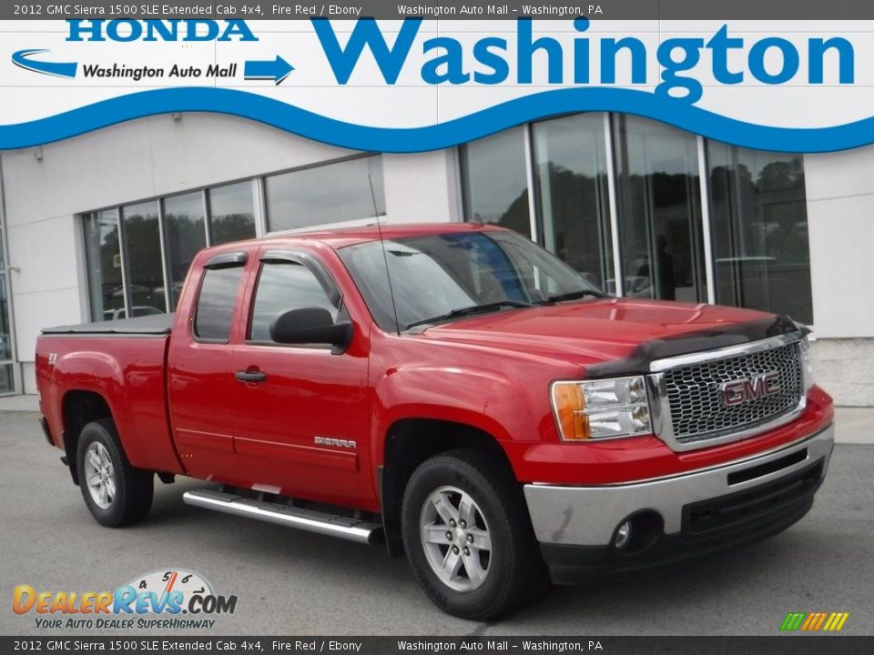 2012 GMC Sierra 1500 SLE Extended Cab 4x4 Fire Red / Ebony Photo #1