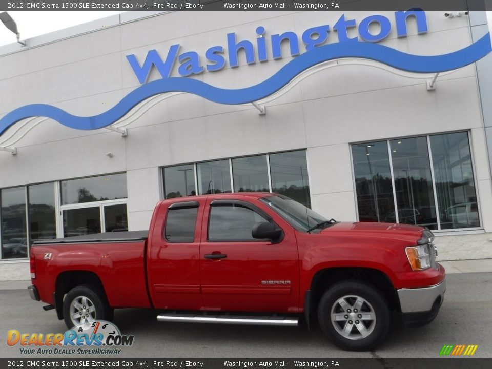 2012 GMC Sierra 1500 SLE Extended Cab 4x4 Fire Red / Ebony Photo #2