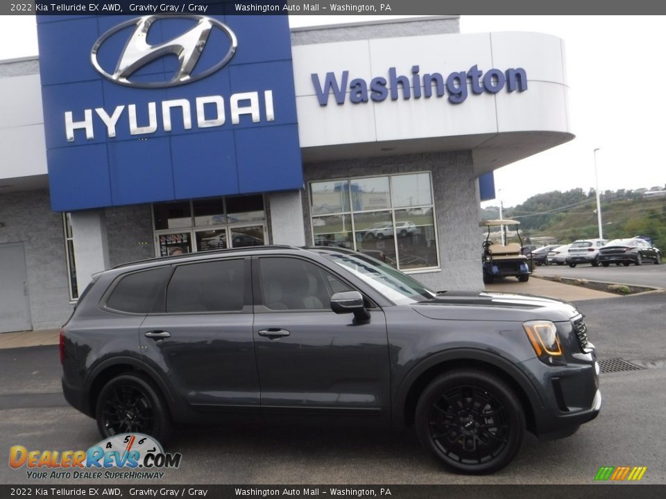 2022 Kia Telluride EX AWD Gravity Gray / Gray Photo #2