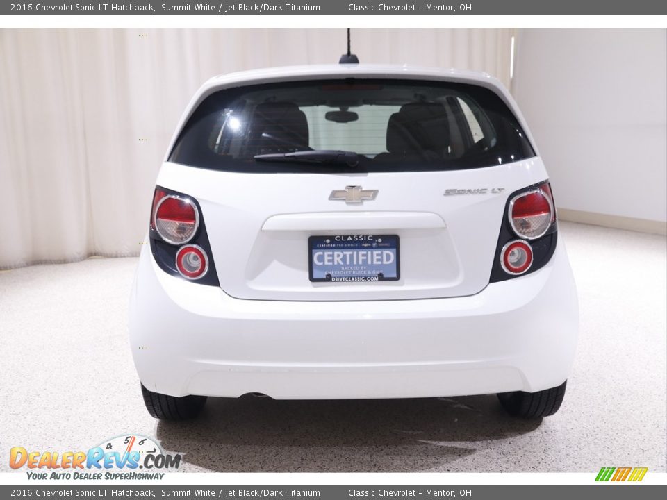 2016 Chevrolet Sonic LT Hatchback Summit White / Jet Black/Dark Titanium Photo #16