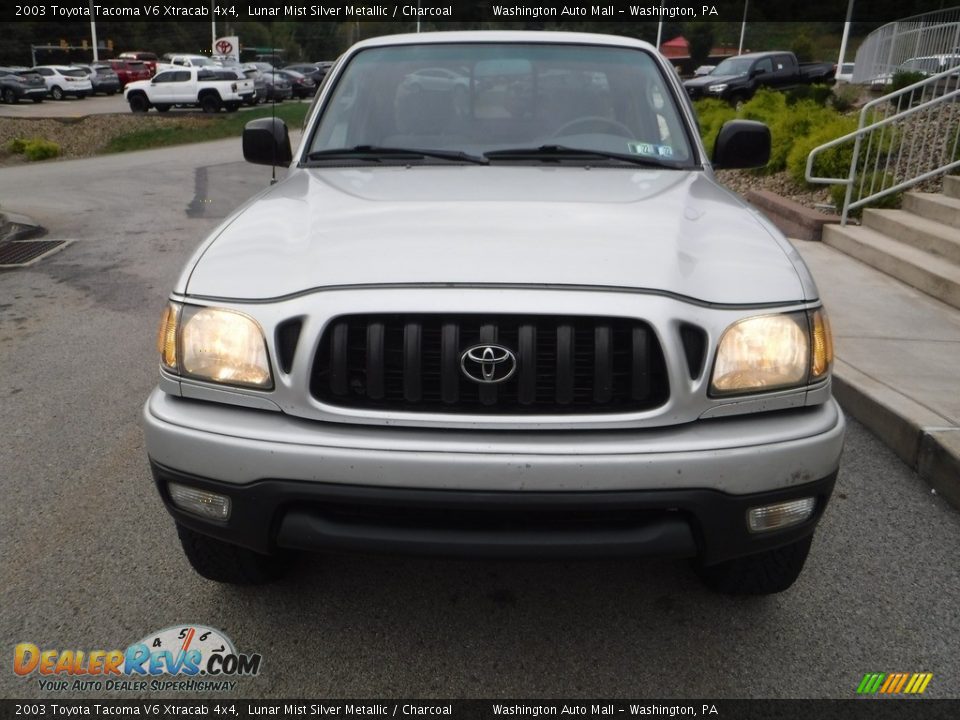 2003 Toyota Tacoma V6 Xtracab 4x4 Lunar Mist Silver Metallic / Charcoal Photo #10