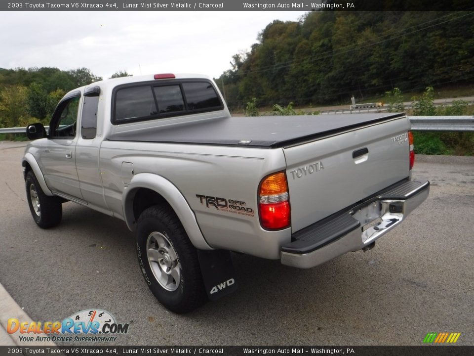 2003 Toyota Tacoma V6 Xtracab 4x4 Lunar Mist Silver Metallic / Charcoal Photo #14