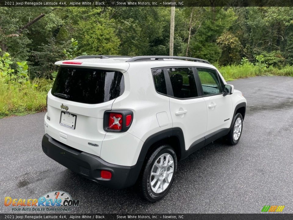 2021 Jeep Renegade Latitude 4x4 Alpine White / Black Photo #6