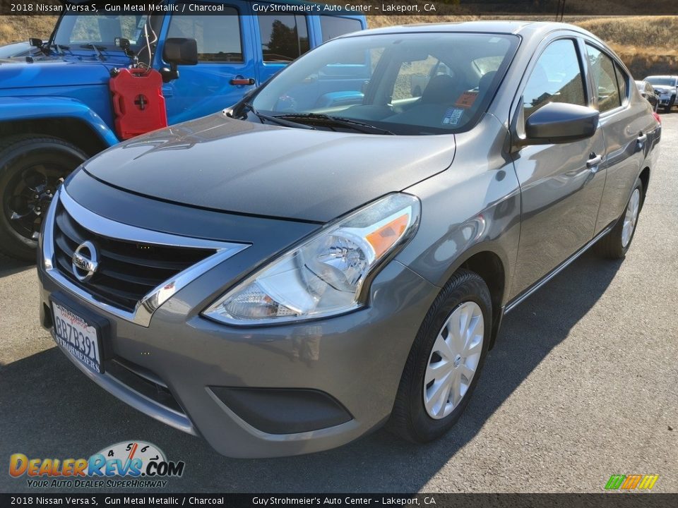 2018 Nissan Versa S Gun Metal Metallic / Charcoal Photo #3