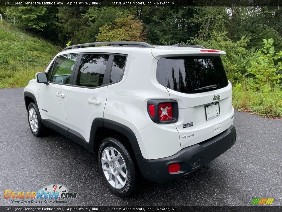 2021 Jeep Renegade Latitude 4x4 Alpine White / Black Photo #8