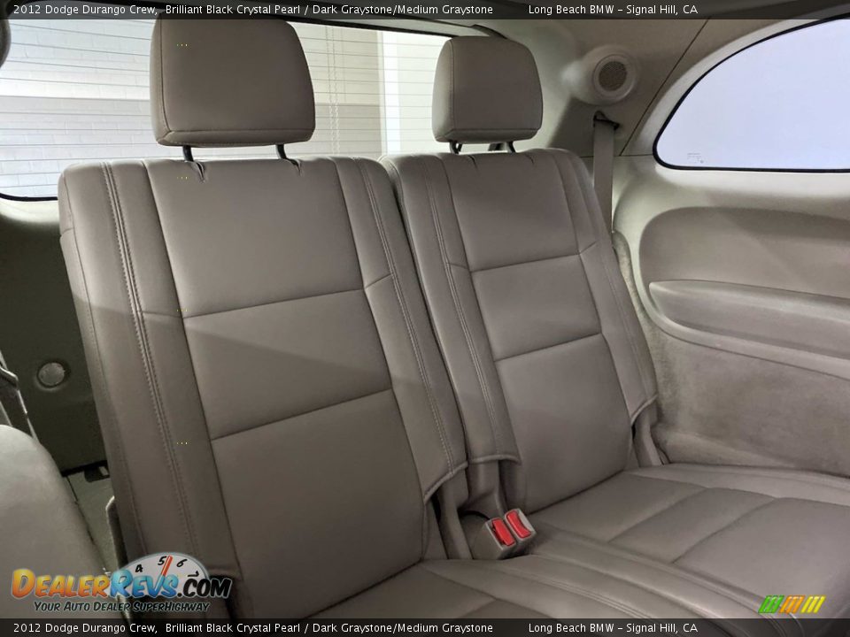 2012 Dodge Durango Crew Brilliant Black Crystal Pearl / Dark Graystone/Medium Graystone Photo #36