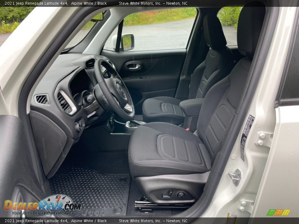 Black Interior - 2021 Jeep Renegade Latitude 4x4 Photo #10