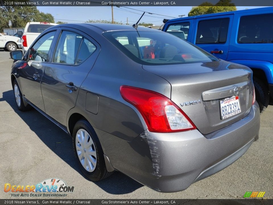 2018 Nissan Versa S Gun Metal Metallic / Charcoal Photo #6