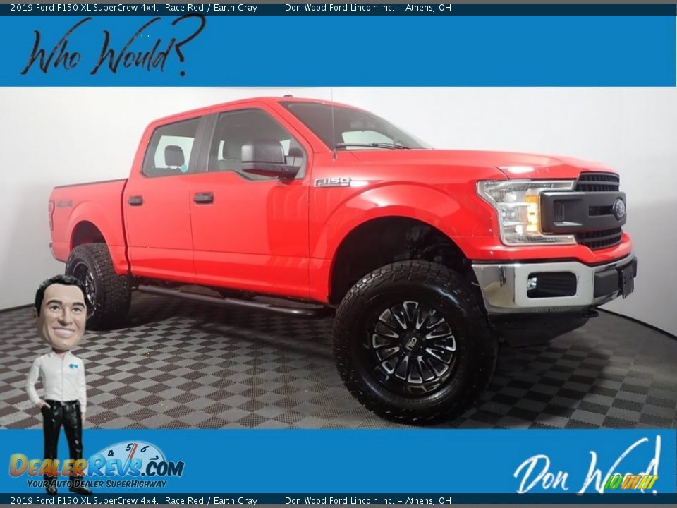 2019 Ford F150 XL SuperCrew 4x4 Race Red / Earth Gray Photo #1