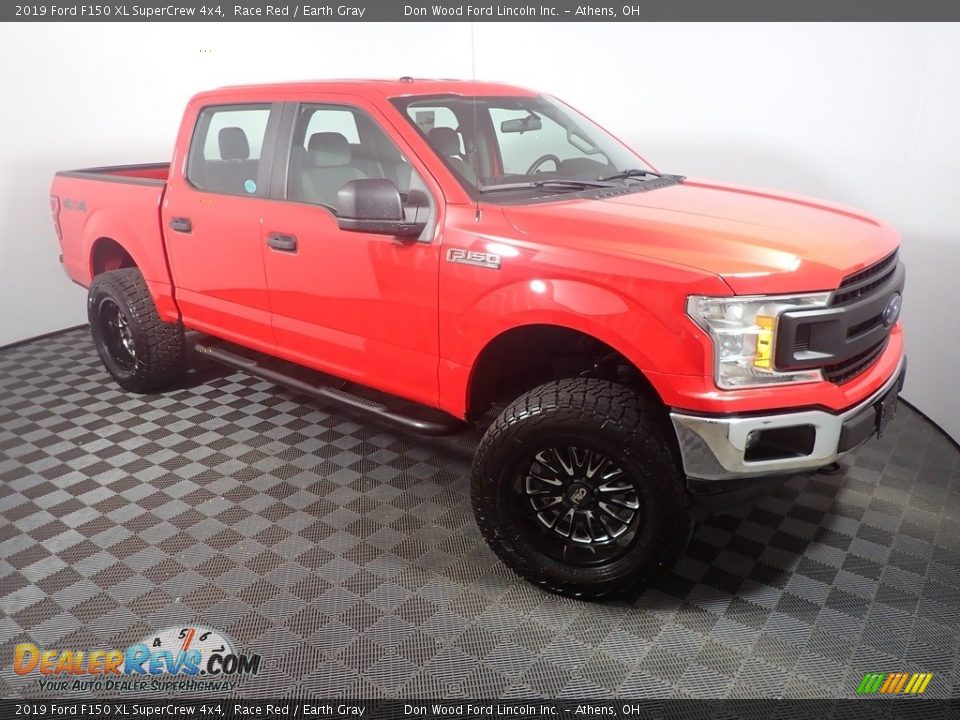 2019 Ford F150 XL SuperCrew 4x4 Race Red / Earth Gray Photo #3