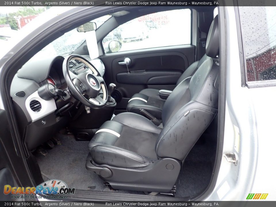 Nero (Black) Interior - 2014 Fiat 500c Turbo Photo #14