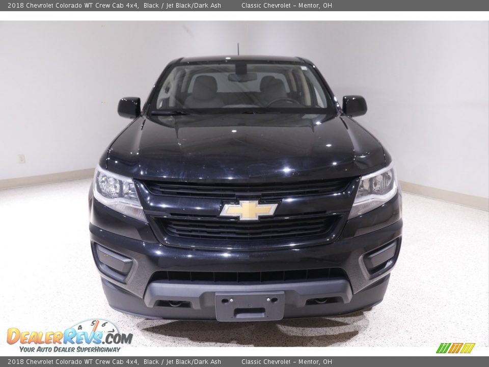 2018 Chevrolet Colorado WT Crew Cab 4x4 Black / Jet Black/Dark Ash Photo #2