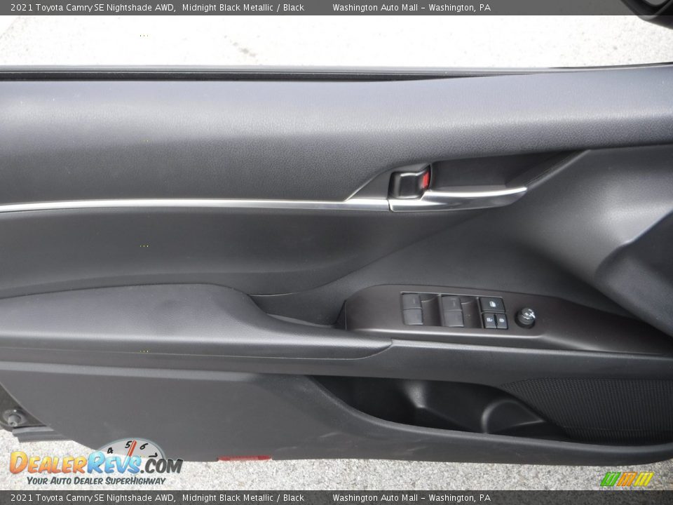2021 Toyota Camry SE Nightshade AWD Midnight Black Metallic / Black Photo #13