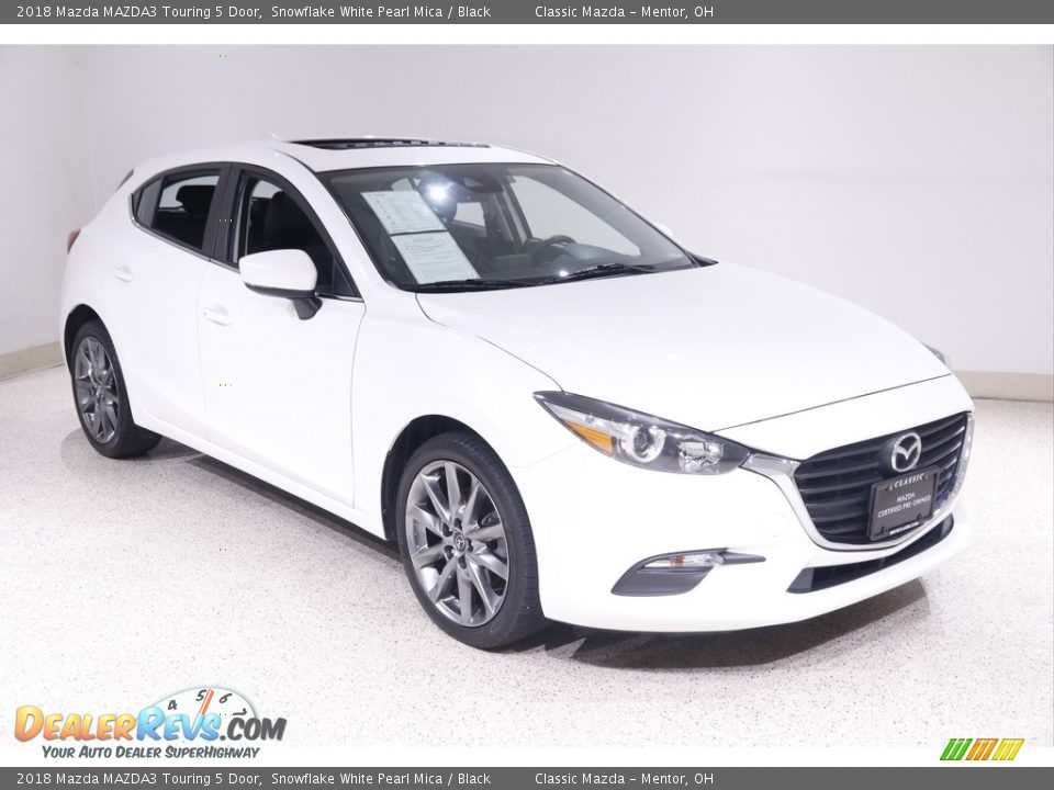 2018 Mazda MAZDA3 Touring 5 Door Snowflake White Pearl Mica / Black Photo #1