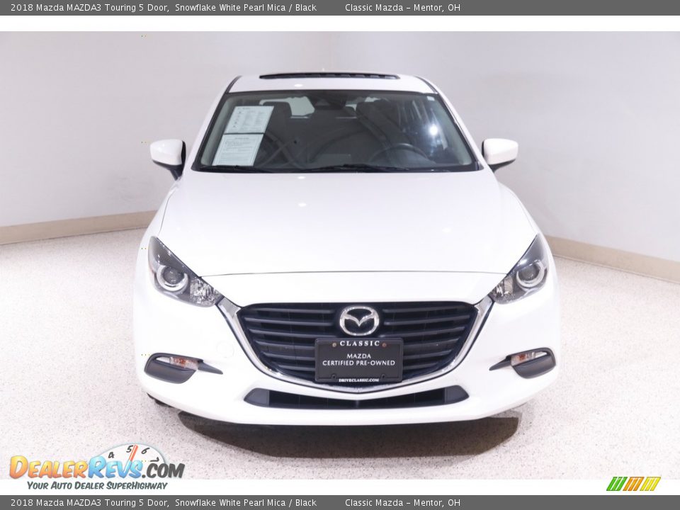 2018 Mazda MAZDA3 Touring 5 Door Snowflake White Pearl Mica / Black Photo #2