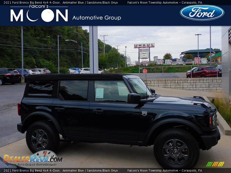 2021 Ford Bronco Big Bend 4x4 4-Door Antimatter Blue / Sandstone/Black Onyx Photo #1