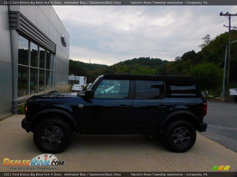 2021 Ford Bronco Big Bend 4x4 4-Door Antimatter Blue / Sandstone/Black Onyx Photo #6