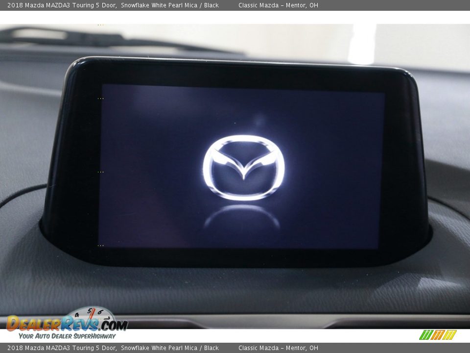 2018 Mazda MAZDA3 Touring 5 Door Snowflake White Pearl Mica / Black Photo #9
