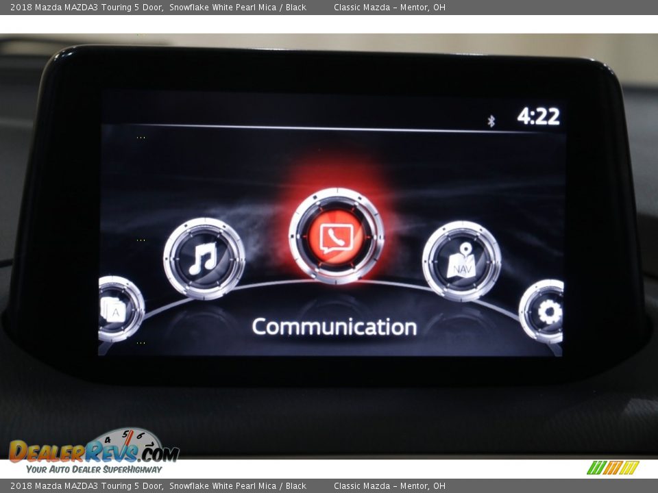 2018 Mazda MAZDA3 Touring 5 Door Snowflake White Pearl Mica / Black Photo #10