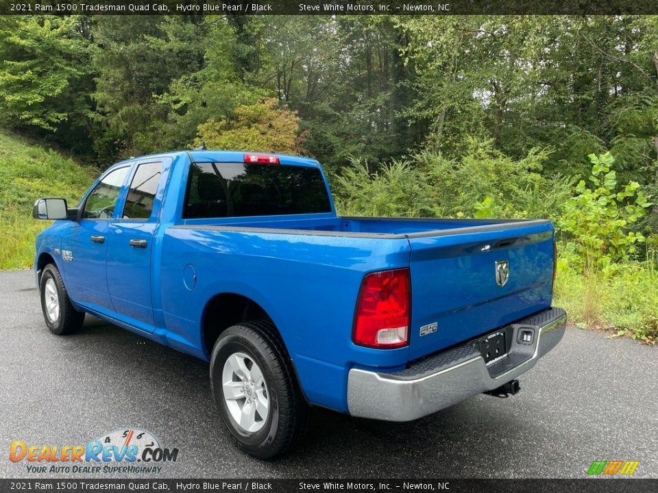 2021 Ram 1500 Tradesman Quad Cab Hydro Blue Pearl / Black Photo #9