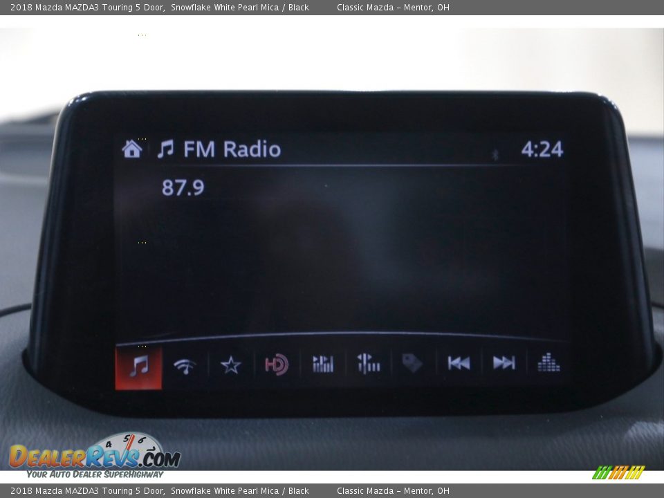 2018 Mazda MAZDA3 Touring 5 Door Snowflake White Pearl Mica / Black Photo #11