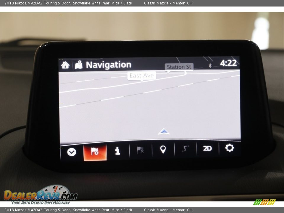 2018 Mazda MAZDA3 Touring 5 Door Snowflake White Pearl Mica / Black Photo #12