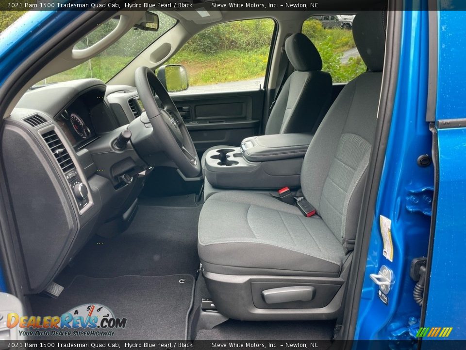 2021 Ram 1500 Tradesman Quad Cab Hydro Blue Pearl / Black Photo #11