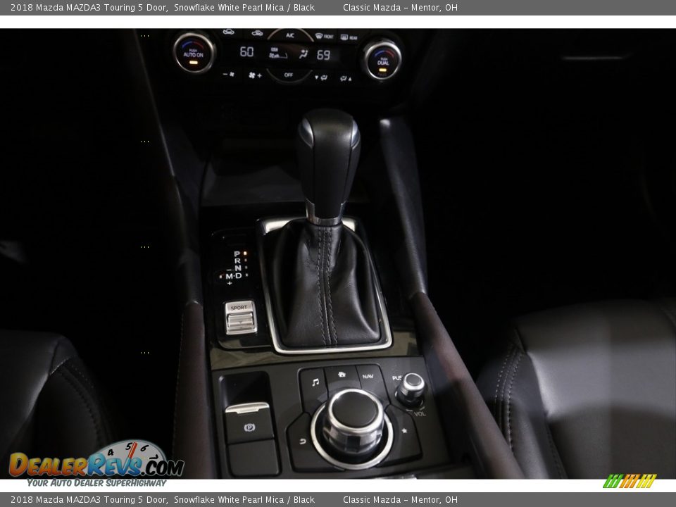 2018 Mazda MAZDA3 Touring 5 Door Snowflake White Pearl Mica / Black Photo #15