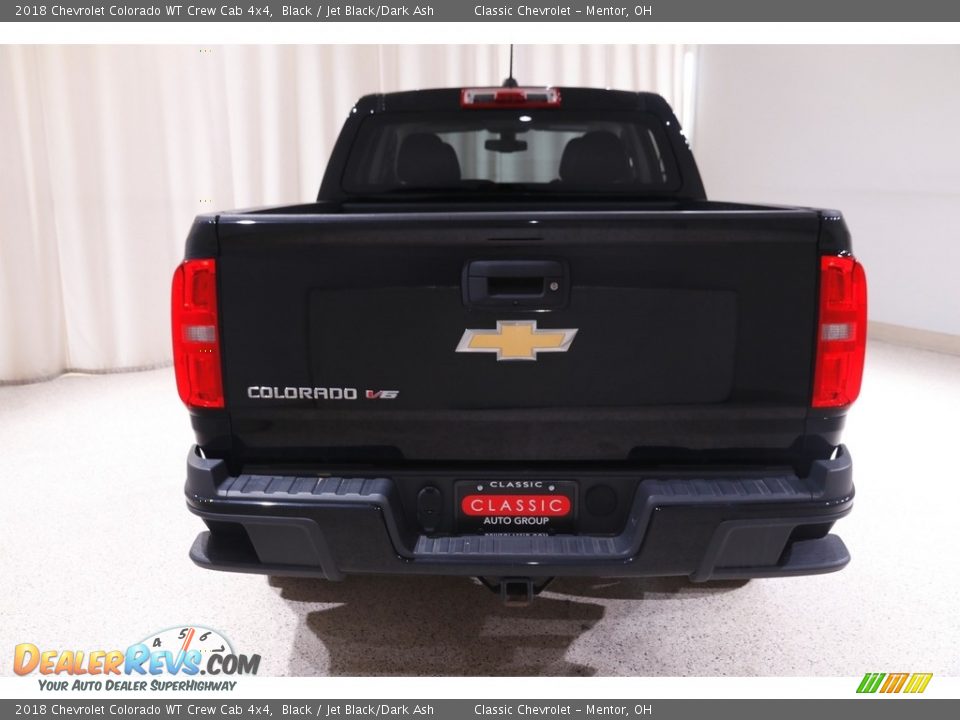 2018 Chevrolet Colorado WT Crew Cab 4x4 Black / Jet Black/Dark Ash Photo #17