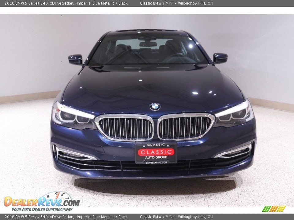 2018 BMW 5 Series 540i xDrive Sedan Imperial Blue Metallic / Black Photo #2