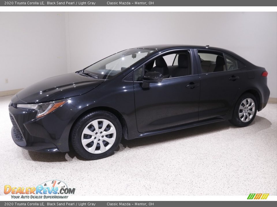 2020 Toyota Corolla LE Black Sand Pearl / Light Gray Photo #3