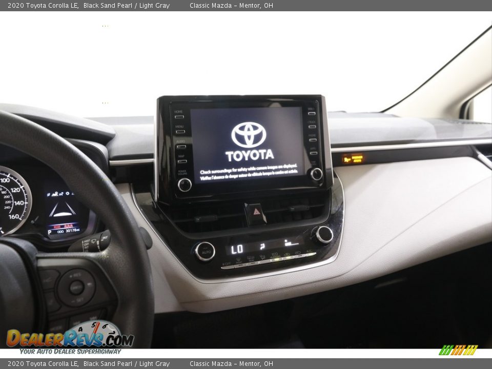 2020 Toyota Corolla LE Black Sand Pearl / Light Gray Photo #9